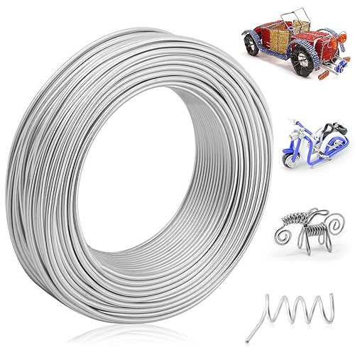 1 Roll Aluminum Wire Bendable Metal Wire Multi-purpose Wire For Sculpting Jewelry Making