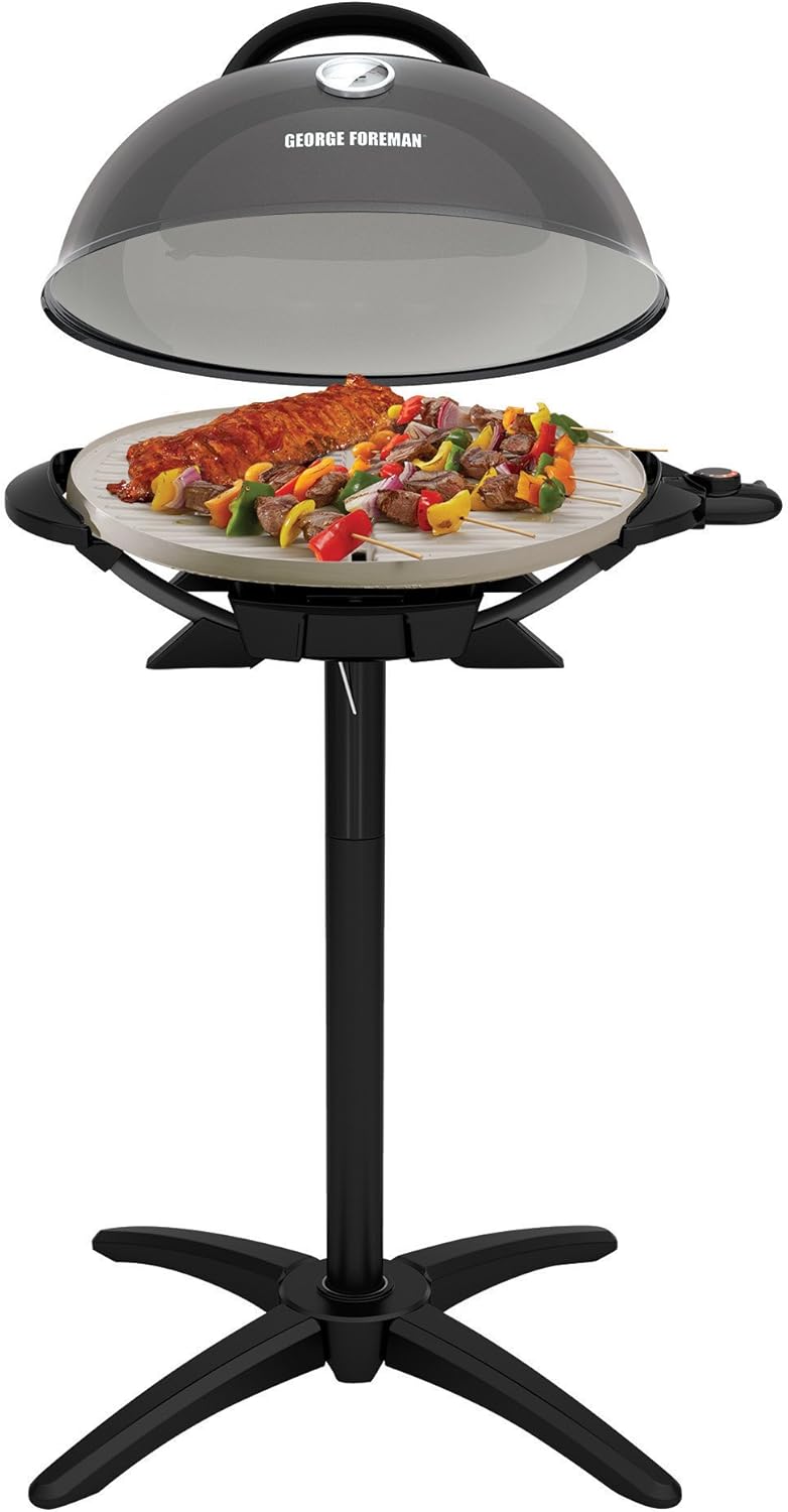 review George Foreman GFO3320GM Indoor/Outdoor Gun Metal Electric Grill