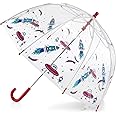 totes Kids Clear Bubble Umbrella with Easy Grip Handle, Adventure- Cosmic