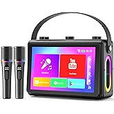 Verkstar Karaoke Machine with Lyrics Display, Built-in 10.1 inch HD Screen | Supports WiFi HDMI Bluetooth USB TF and Echo, Po