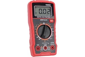 Hilitand Digital Multimeter, Auto Ranging RMS NCV 600V AC DC Voltage Current Resistance Meter with Continuity Buzzer for Elec