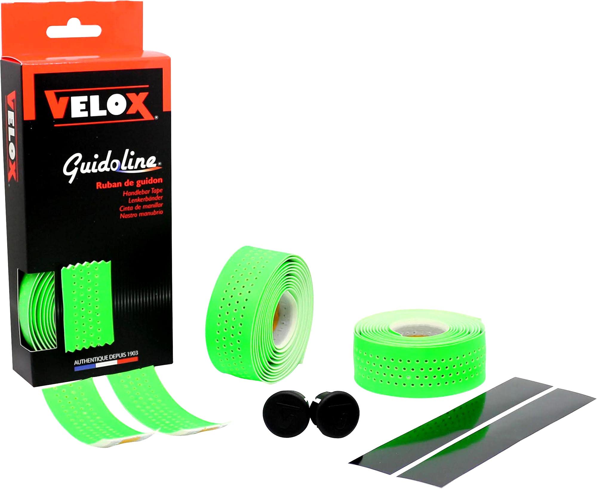 Velox Fluo Grip Handlebar Tape, One Size, Green