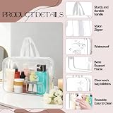 BEHAHAI Clear Toiletry Bag with Handle Transparent TSA Compliant Travel view 3