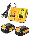 TeenPower 2Pack 6.0Ah Replacement for Dewalt 20v