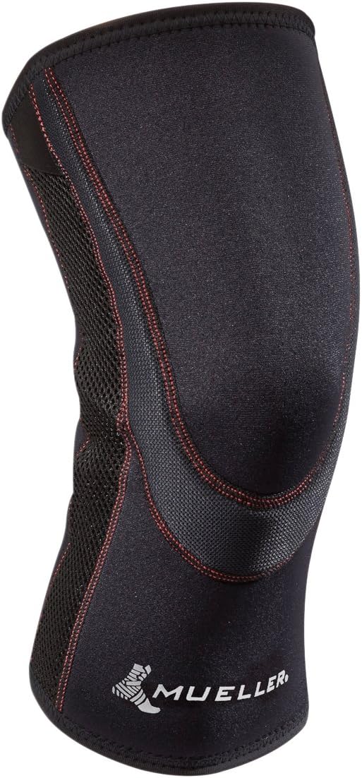 Mueller Sports Medicine Breathable Closed Patella Knee Sleeve, Medium, Black: Health & Personal Care