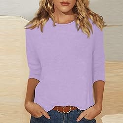 Women's 3/4 Sleeve Tops Women 3/4 Sleeve Tops and