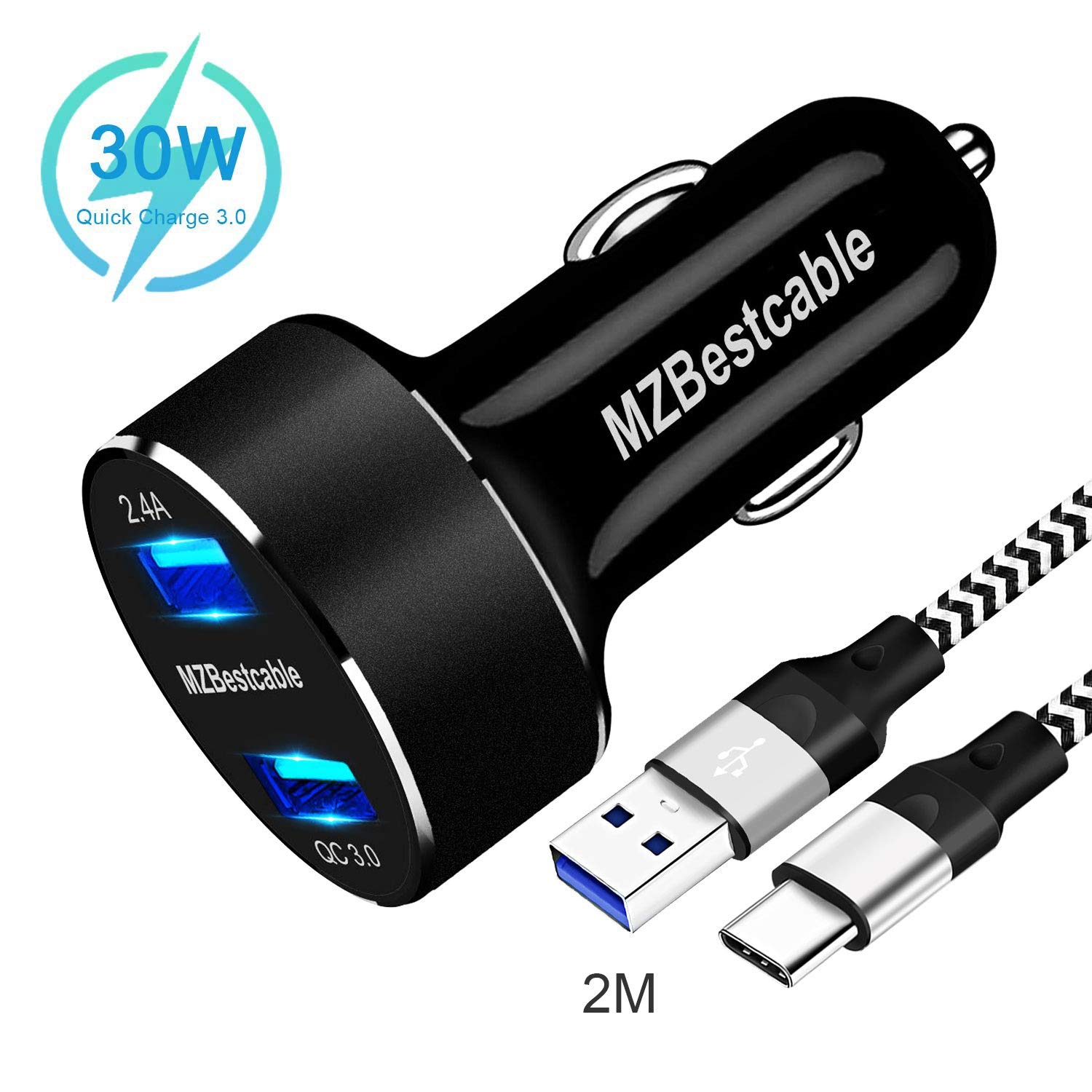 Cargador Coche Usb Carga Rápida 30W Para Xiaomi Redmi Note 7 8 Pro ...