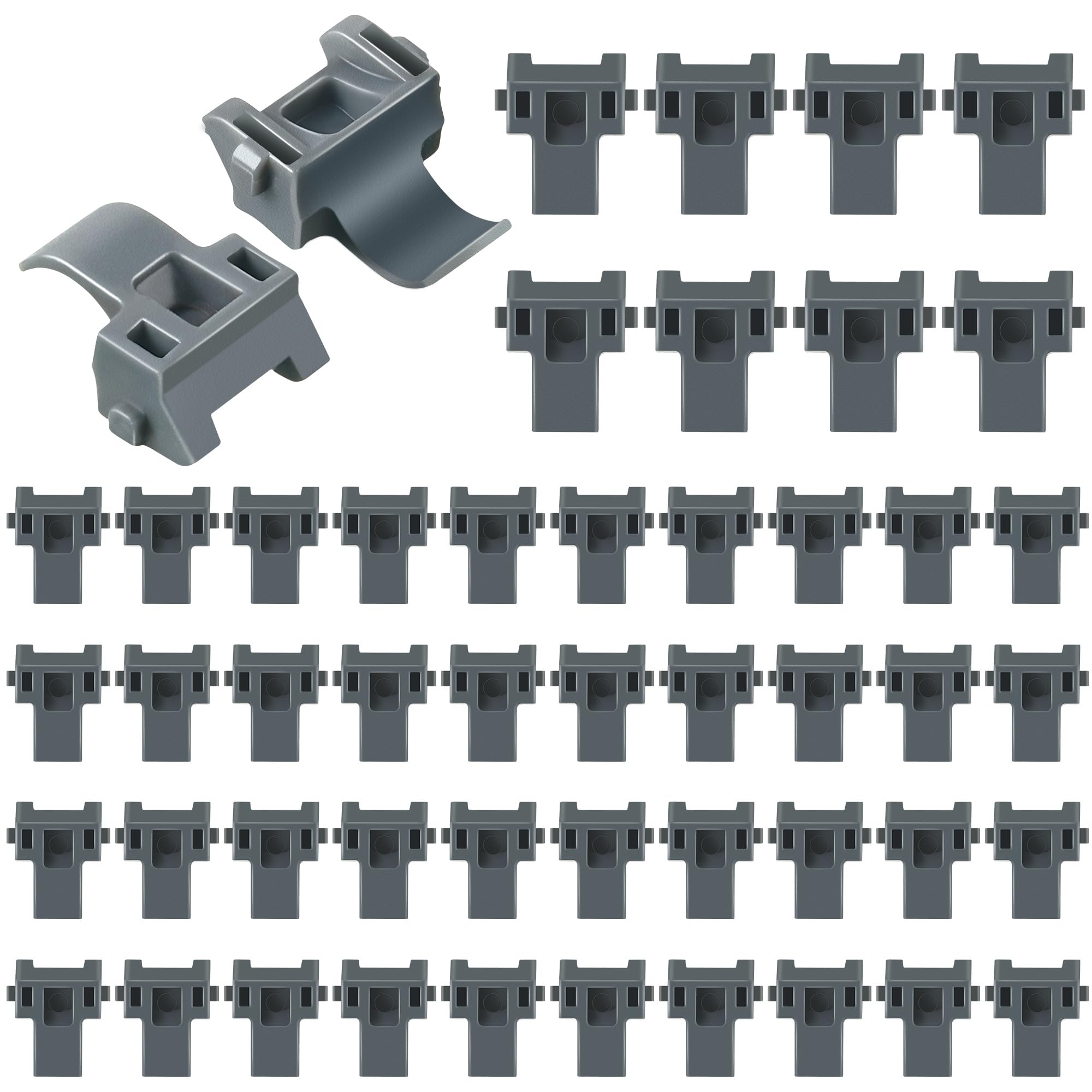 Photo 1 of Dreyoo 50 Pcs Cabinet Restrictor Clips, 86 Degree Angle Restriction Hinges Clips, Compatible with Blum 38C315B3, Plastic Restraints for American Kitchen Cabinet Door