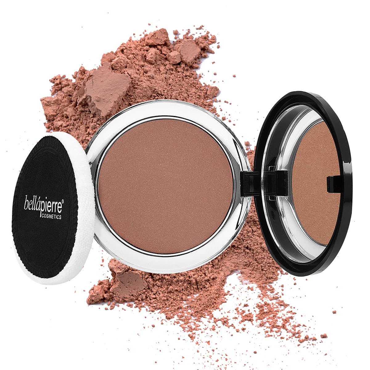 bellapierre Compact Mineral Blush Warms Complexion for a Healthy Glow | Non-Toxic & Paraben Free | Hypoallergenic & Safe for All Skin Types – 10 Grams – Suede
