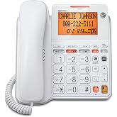 AT&amp;T CL4940 Corded Phone with Digital Answering System, Caller ID, Large Tilt Display