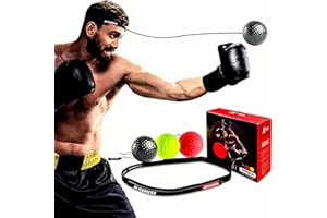 JFHH Boxing Reflex Ball for Adults, Sports Reaction Balls,Speed Flex,Boxing Machine,Boxing Training Ball,Improve Hand Eye Coordination, Punching Speed