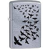 Zippo Lighter: Black Birds Flying - Street Chrome 80208