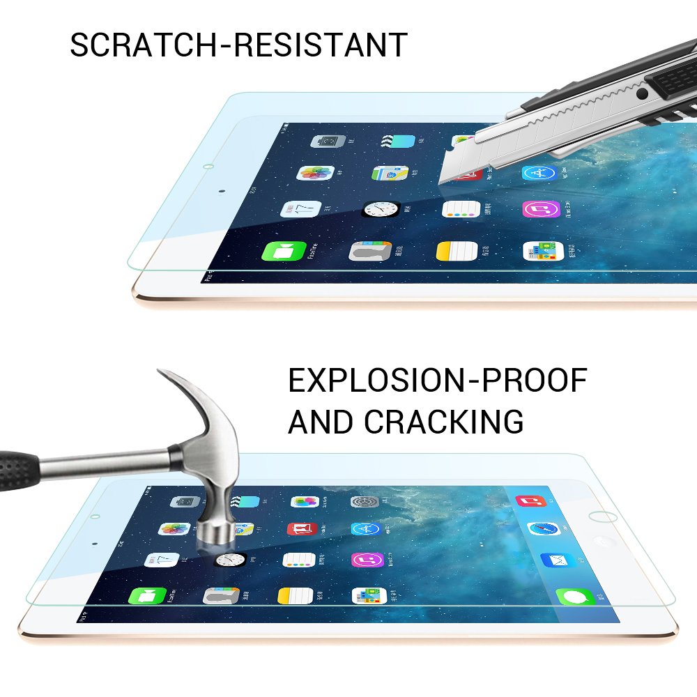 Tembin iPad 2, 3, 4 Screen Protector Glass, 9.7\