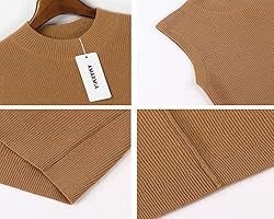 Amarmia Women's Mock Neck Knit Sweater Vest