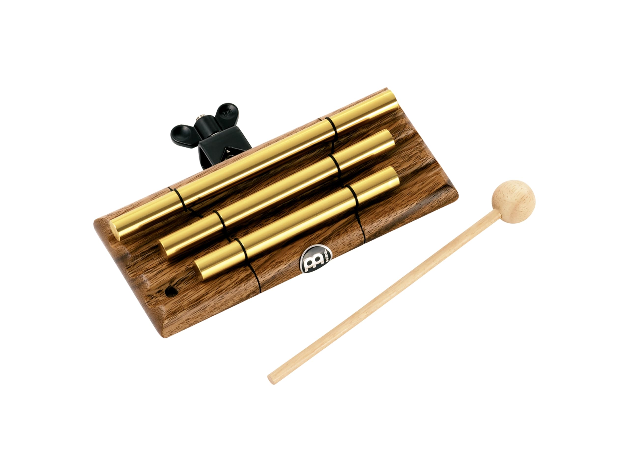 Meinl Percussion Mountable Series Chime - 3-row - Mountable - Including Mallet - Wood and Aluminum, Natural and Gold (CH3)