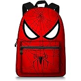 JeremySport School Backpack,Lightweight Spider Elementary Schoolbag for Kids