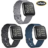 Amazon.com: KIMILAR Woven Band Compatible with Fitbit Versa ...