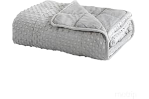 MOTRIP Weighted Blanket 20lbs for Adults, Cozy and Soft Minky Weighted Throw Blanket with Premium Glass Beads, 60"x80" 20 lbs