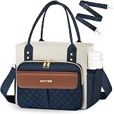 Large Insulated Lunch Bag for Women Men, Leakproof Lunch Cooler Box Bag with Detachable Strap &amp; Multi Pockets, Reusable Thermal Lunch Tote Bag for Nurse, Teacher, Work, Picnic, Travel, Beach