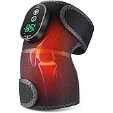 DREAMSOME Cordless Knee Heating Pad, Portable Electric Knee Warmer for Men and Women, Heated Knee Brace for Joint Pain Relief, Heartwarming Gift for Mom and Dad