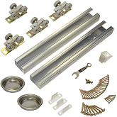 Johnson Hardware 100SD Series 60 in. Track and Hardware Set for 2-Door Bypass Doors