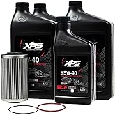 BRP Can-Am Sea-Doo OEM 4T 5W-40 Full Synthetic Oil Change Kit, 9779486