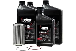 BRP Can-Am Sea-Doo OEM 4T 5W-40 Full Synthetic Oil Change Kit, 9779486