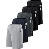 BVNSOZ Men's Athletic Shorts with Pockets and Elastic Waistband Quick Dry Workout Shorts for Men