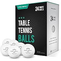 PRO SPIN Ping Pong Balls - White 3-Star Training Table Tennis Balls | High-Performance 40+ ABS Balls | Ultimate Durability fo
