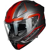 ILM Motorcycle Full Face Helmets DOT ECE for Men Women with Dual Visor Pinlock Insert Street Racing Helmet Cascos para Motos Model MF568