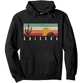 Arizona Vintage Cactus Desert Landscape Pride Souvenir Pullover Hoodie