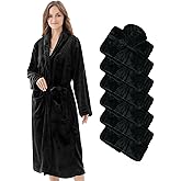 Panitay Plush Long Robe Bulk Hotel Plush Shawl Collar Spa Hotel Bathrobe Commercial Soft Warm Bathrobe