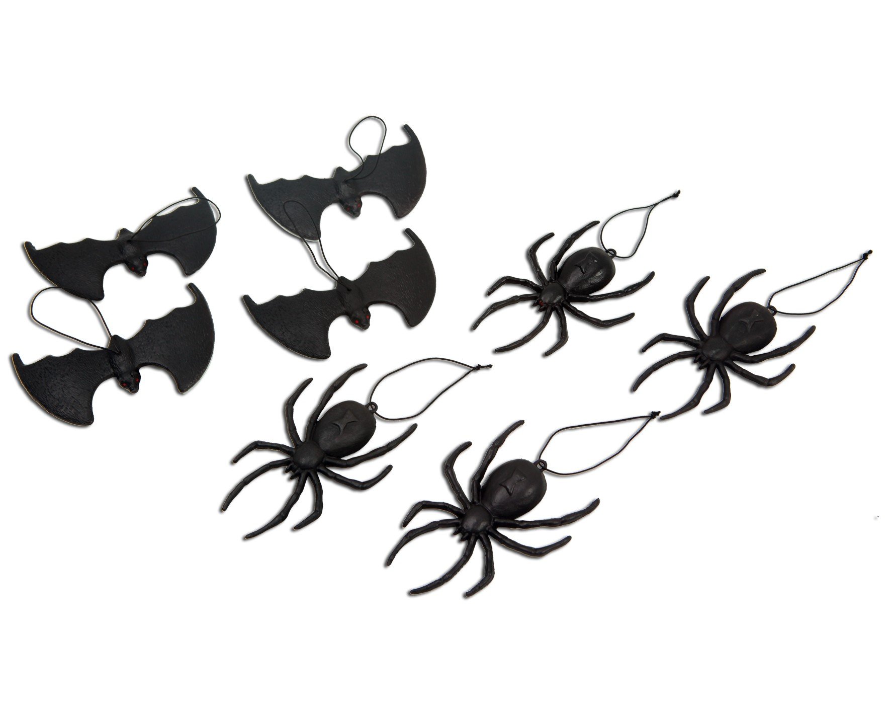 Viving Costumes Hanging Spiders and Bats, 14 cm
