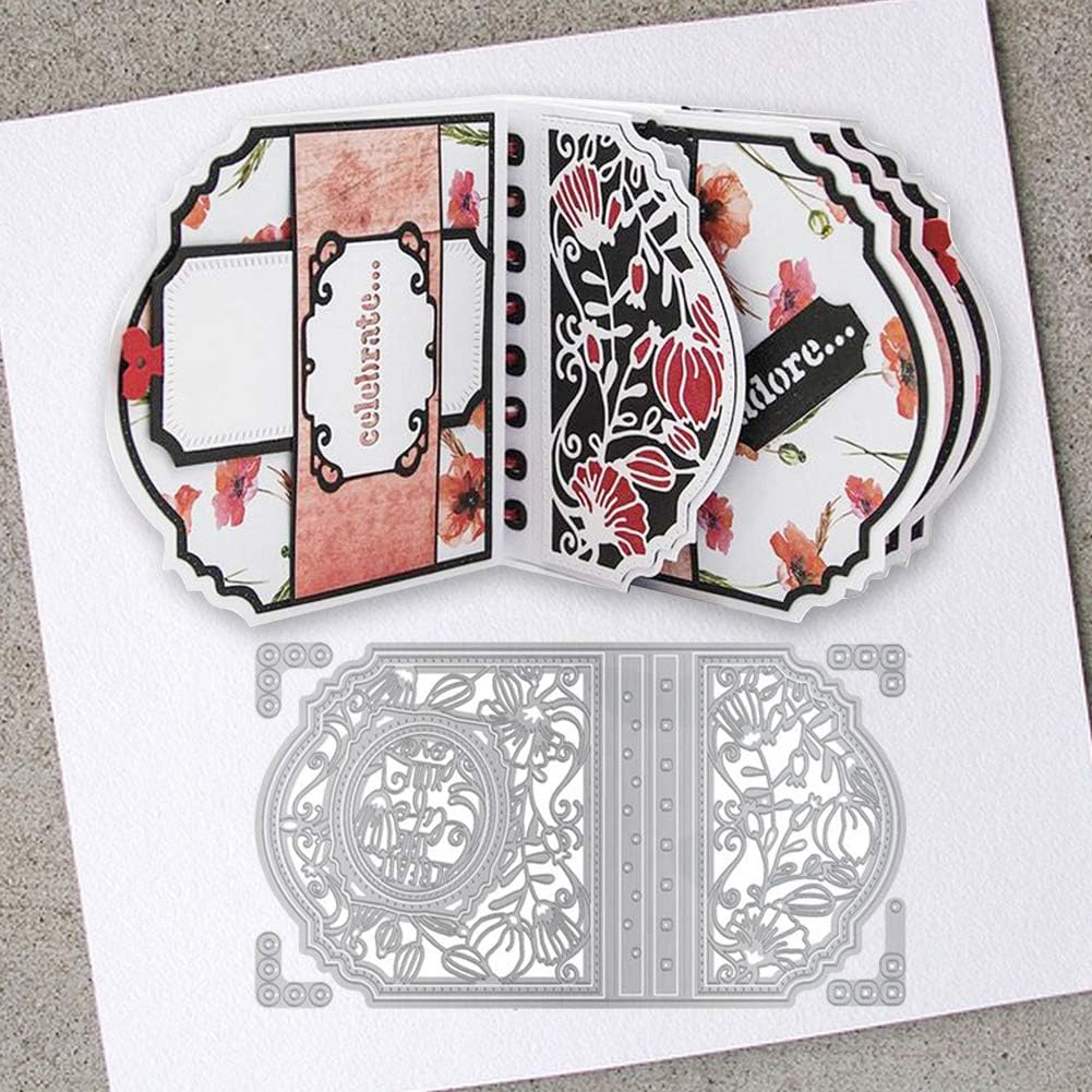 Dyyicun12 Flower Box Cutting Die, DIY Scrapbooking Emboss Paper Card Stencil Mold Decor