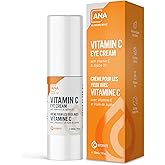 All Natural Advice Vitamin C Eye Cream 30mL with Organic Botanicals, Hyaluronic Acid & Vitamin E | Lightweight Dark Circles U