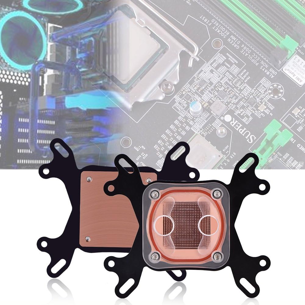 Diyeeni Universal CPU Cooler Radiator, Waterblock G1/4 thread, 50x50mm Copper Base, for INTEL 775/1150/1155/1156/1366 - Image 4
