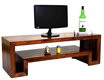 Daintree Hema Solid Wood TV Entertainment Unit (Natural Teak Finish)