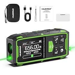 Huepar Dual Laser Measuring Tool, 656Ft Green-Beam