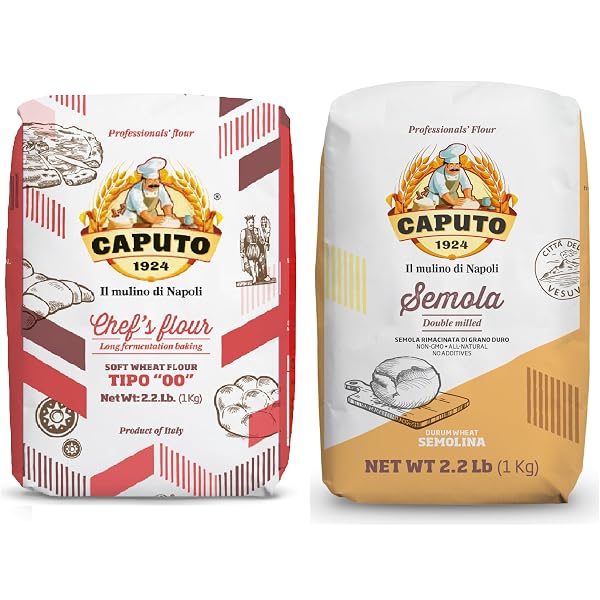 Amazon.com : Molino Antimo Caputo Napoli '00' Flour + Semola Flour