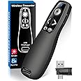 USB Type C Presentation Clicker Wireless Presenter Remote for PowerPoint, Powerpoint Clicker with Volume Control PowerPoint S