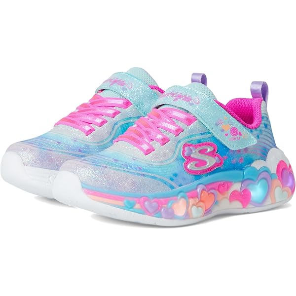 Amazon.com | Skechers Baby Girl's Flutter Heart Lights - Groovy