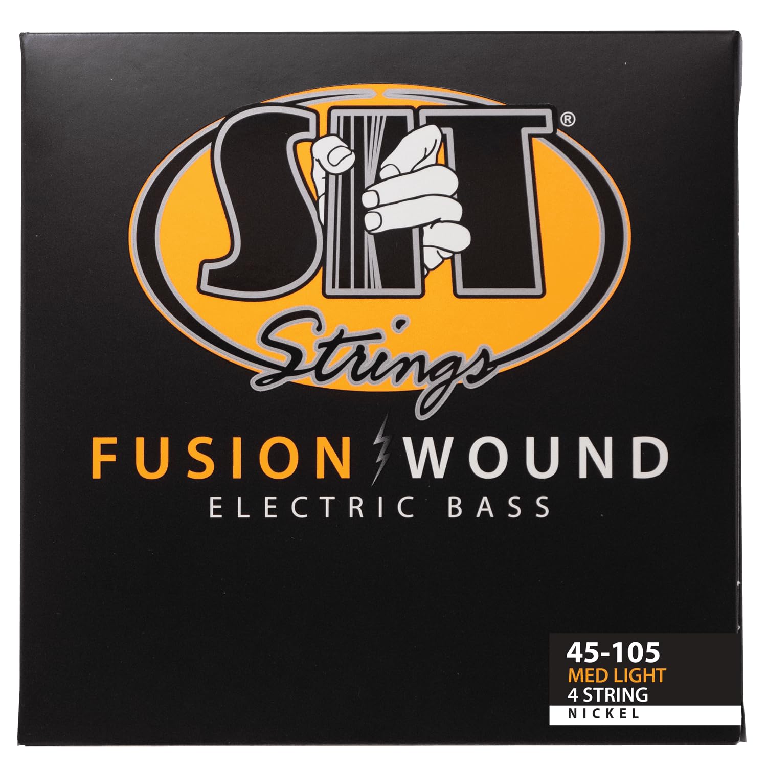 SIT Strings Fusion Wound Nickel Bass Guitar Strings (S.I.T.), 4-String Bass Medium-Light 45-105, NRB45105L