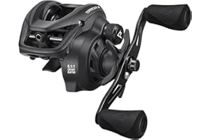 Piscifun Torrent II Baitcasting Fishing Reel, 20LB Carbon Fiber Drag Baitcasters, 6.6:1/8.1:1 Gear Ratio & Magnet Braking System Low Profile Casting Reel, Left/Right Handed