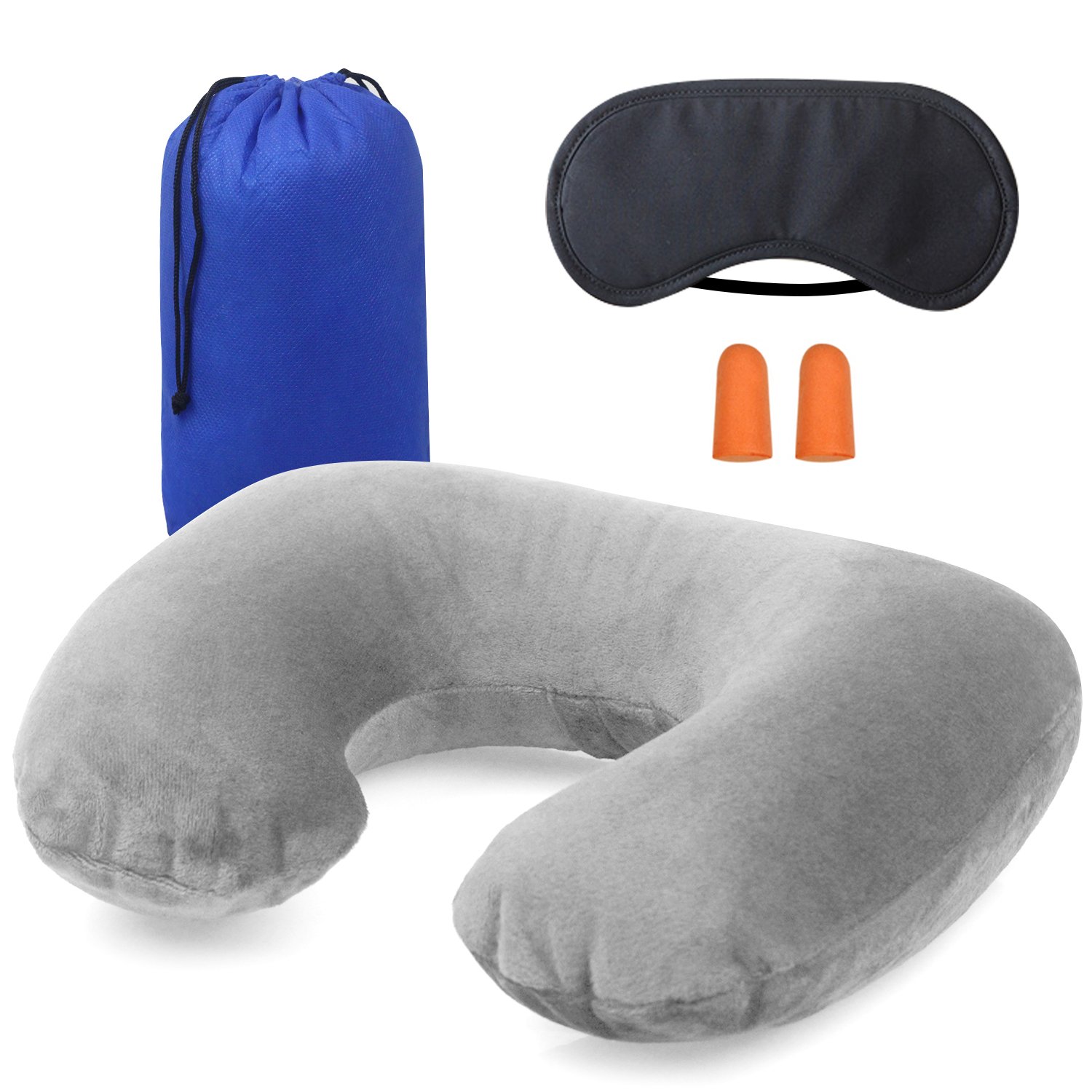 Sunany Almohada De Viaje Hinchable Almohada Cervical Inflable De