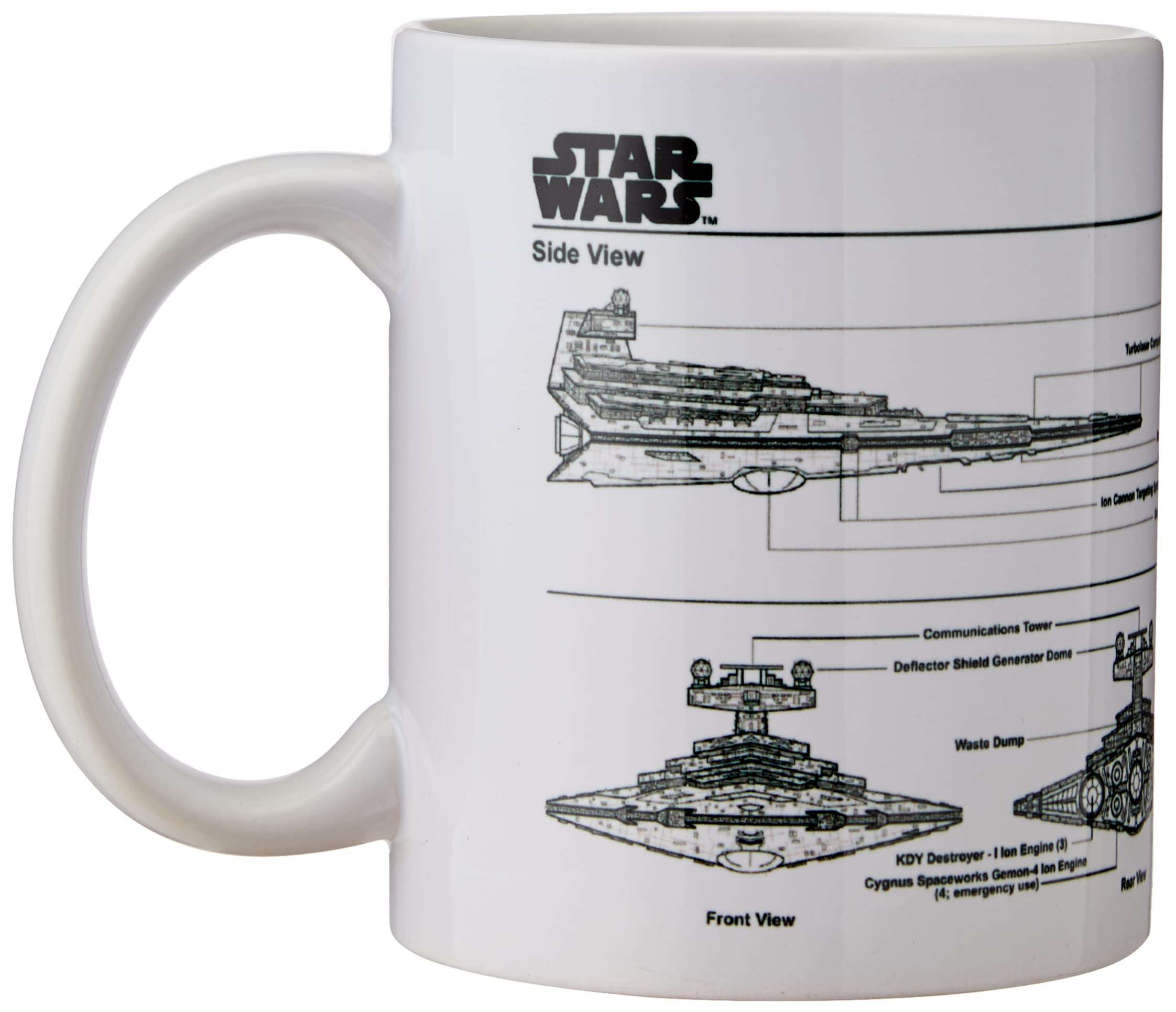 Star Wars Pyramid International MG23477 Destroyer Sketch Mug-Multi Colour-11oz, Multi-Colour, 11 oz/315 ml