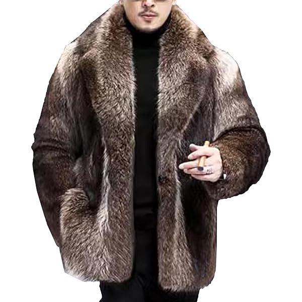 newbagggyy COATS- Winter Warm Long Over Coat For Men Natural Color