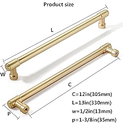 khtumeware 2 Pack Gold Cabinet Handles