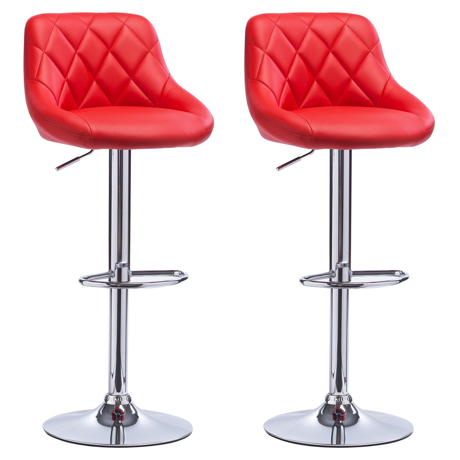 Woltu Bar Stools Red Bar Chairs Breakfast Dining Stools For Kitchen Island Counter Bar Stools Set Of 2 Pcs Leatherette Buy Online In Antigua And Barbuda At Antiguadesertcartcom Productid 54977716