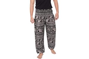 Banjamath® Mens Yoga Harem Lounge Boho Parachute Loose Baggy Pants