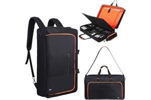 TIMOXI DJ Controller Case for DDJ-FLX4/ 200/400/SR2/REV1 Numark Party Mix 2/Mixtrack Platinum FX With Thick EVA Padding, Adjustable Shoulder Strap,Fits Up to 15.6" Laptops– Perfect for DJ and Music Producers